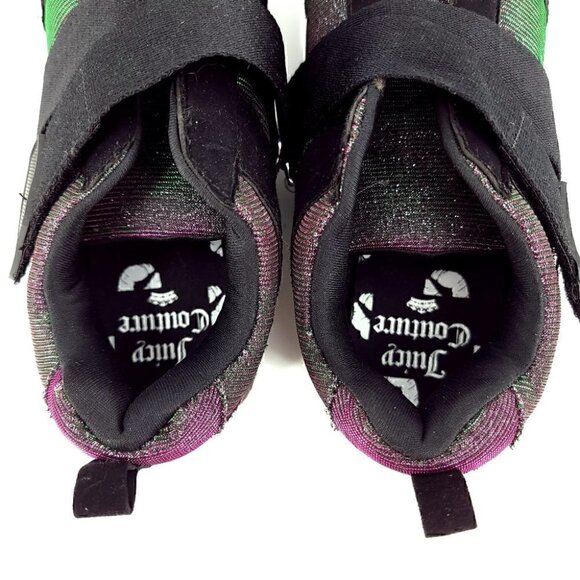 Juicy Couture Women's 6.5 Metalic Irridescent Hook and Loop Fashion Sneakers - Picture 7 of 12